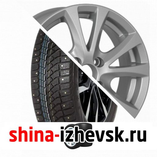 Колесо в сборе Viatti Brina Nordico (V-522) 195/60 R15 T 88 + NEO 509 6xR15 4×100 ET45 DIA54.1 Серебристый в Ижевске